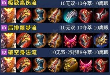 孙膑新版铭文出装攻略（打造无敌团控输出，让敌人闻风丧胆！）